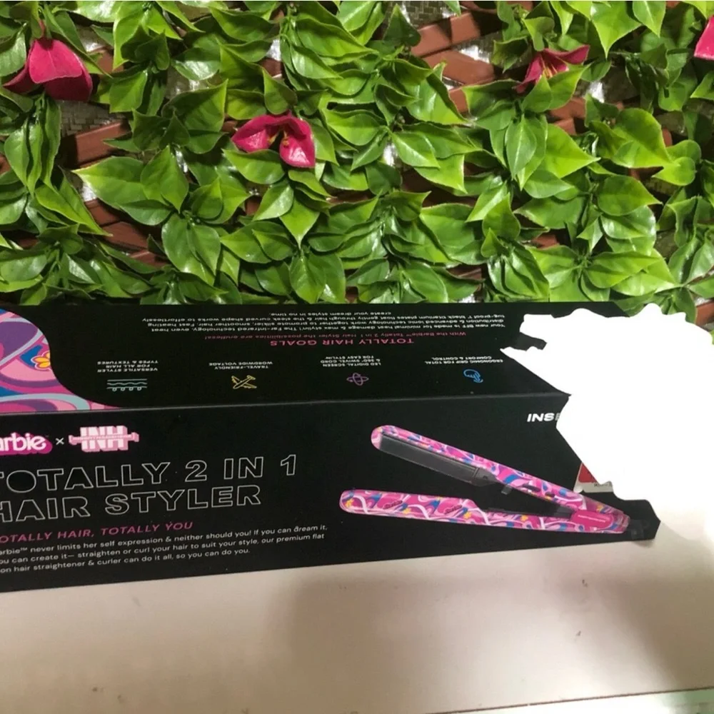 💗 Barbie Totally 2-In-1 Hair Styler - Pink swirl
